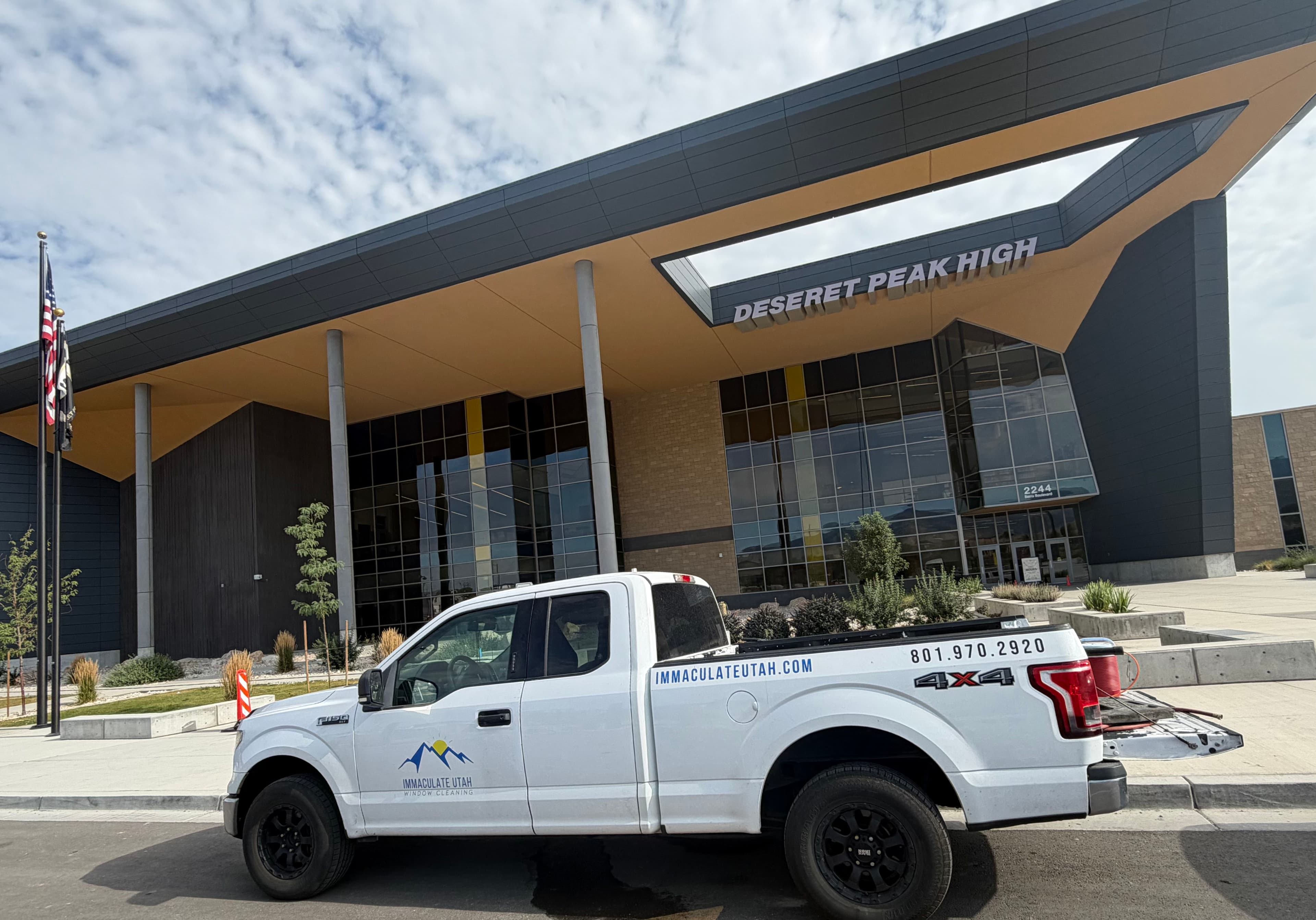 Project Commercial Window Cleaning at Deseret Peak High School image