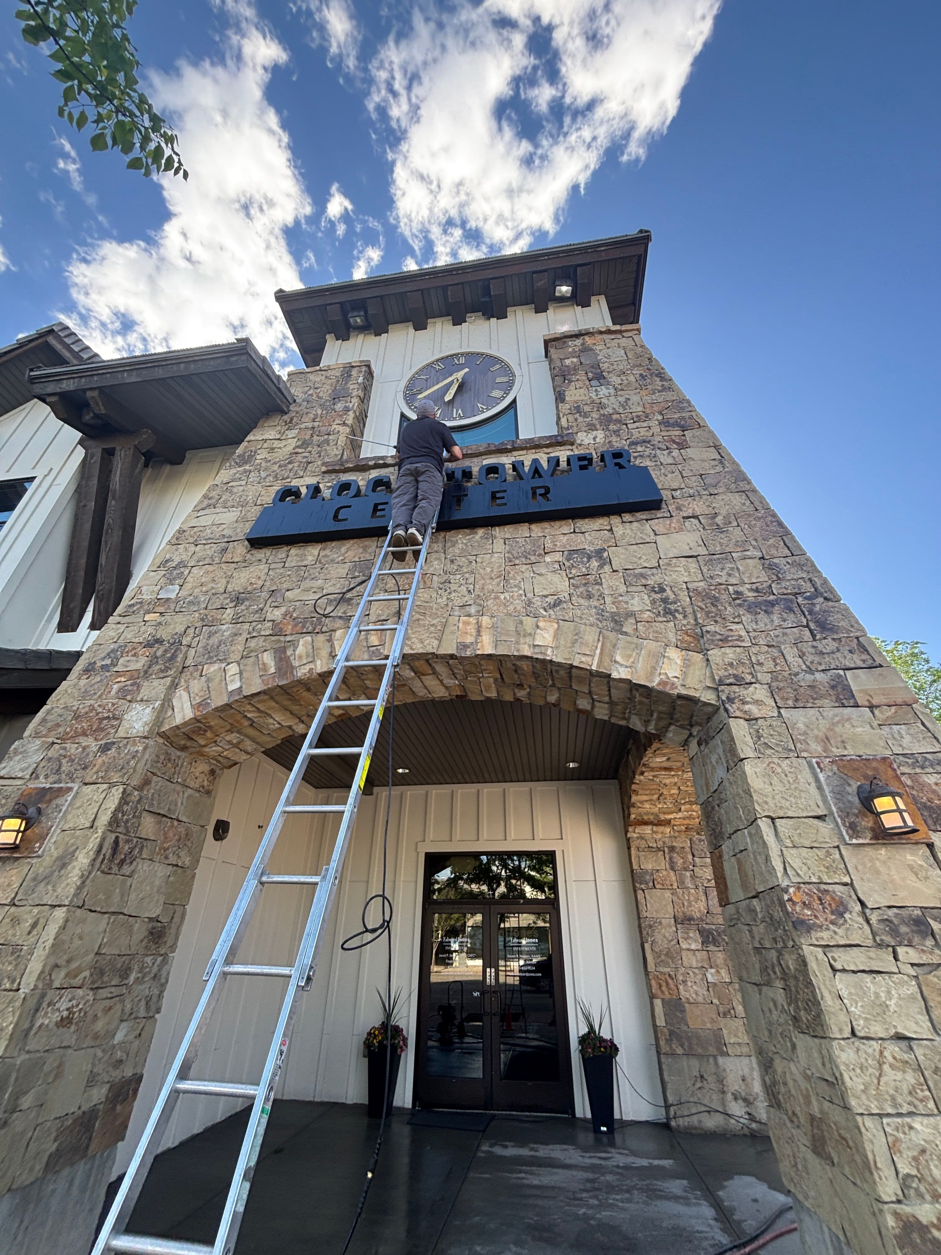 Project Clock Tower Center in Heber Gets a Clean Exterior Refresh image