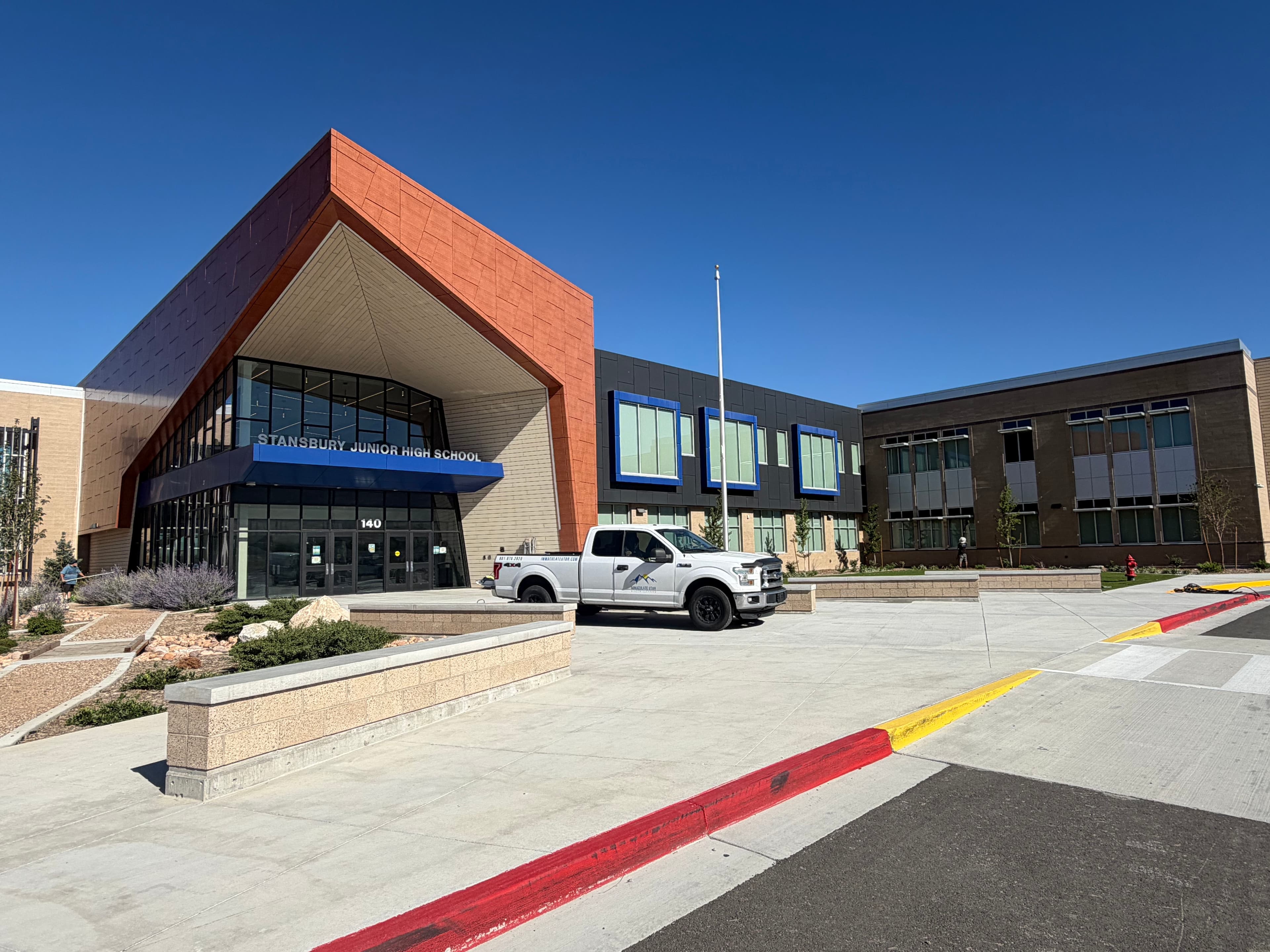 Project Exterior Window Cleaning at Stansbury Park Jr High image