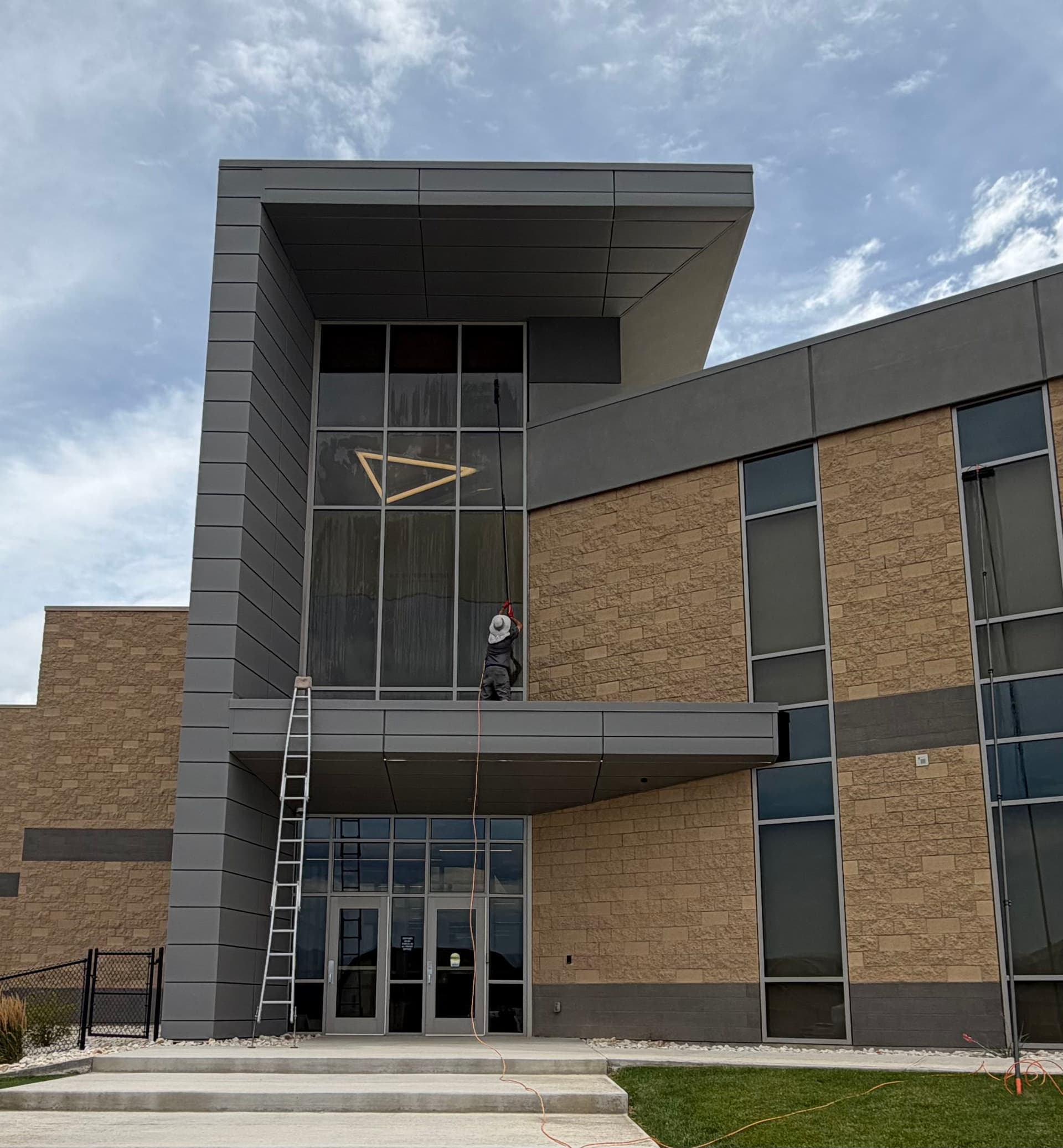 Gallery photos for Commercial Window Cleaning at Deseret Peak High School: Image #1